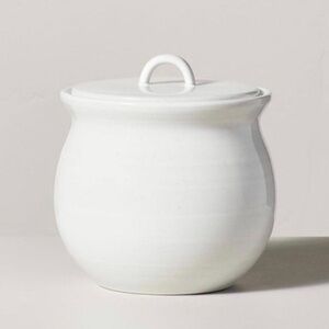99oz Flared Brim Stoneware Canister Vintage Cream - Hearth & Hand with Magnolia